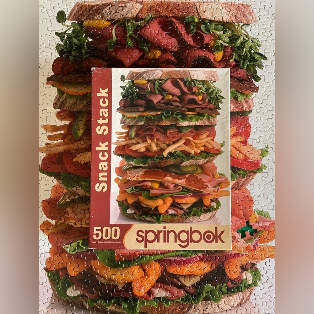 Vintage Snack Stack 500 Piece Puzzle